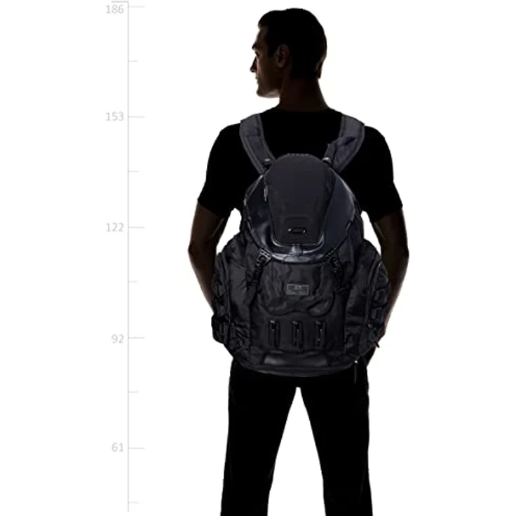 Oakley Herren Rucksack Kitchen Sink, vielseitiger Wanderrucksack mit gepolstertem Laptopfach für 43,2 cm (17 Zoll), Schwarz (Stealth Black) – Bild 2