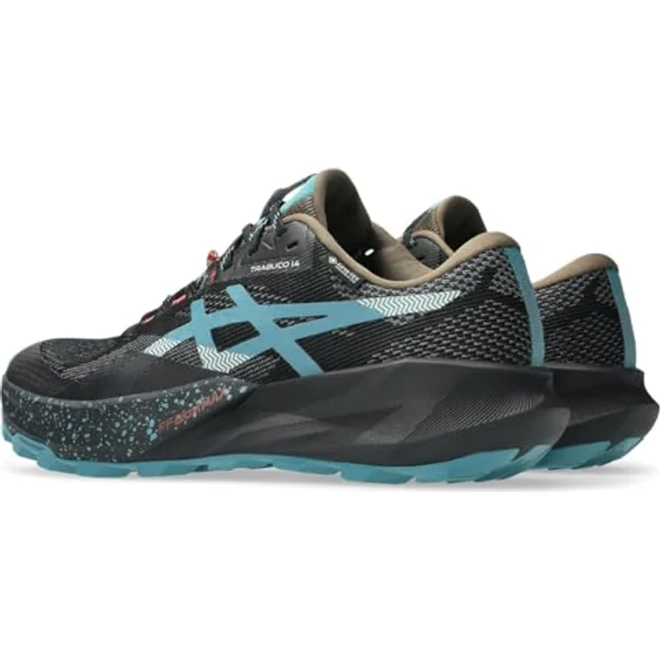 Asics Gel Trabuco 14 GTX, Herren Trekkingschuh mit GORE-TEX, ASICSGRIP und FF BLAST MAX Dämpfung, Schwarz, Größe 10.5 – Bild 2