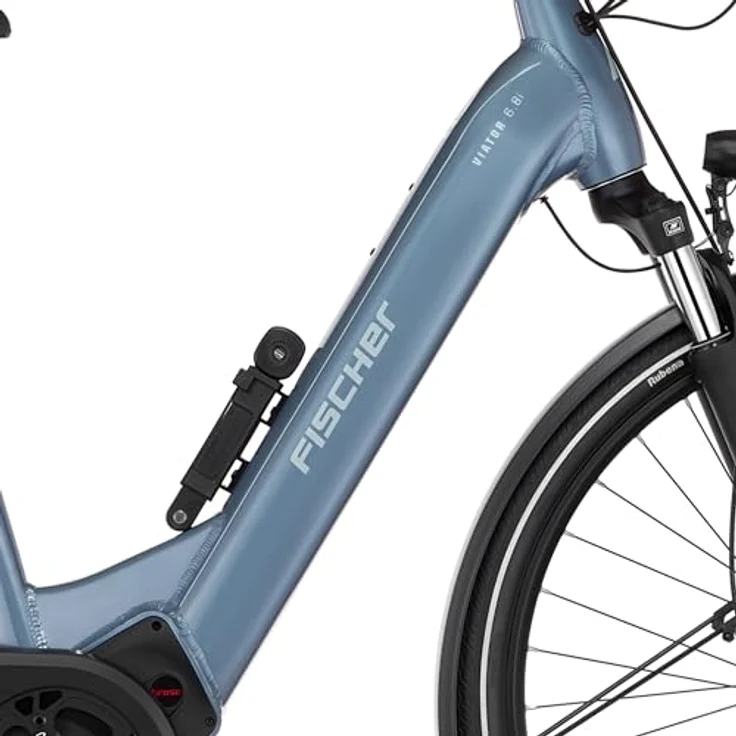 Fischer E-Bike Trekking VIATOR 6.8i Ultimate, Elektrofahrrad für Damen und Herren, 90 Nm Mittelmotor, 711 Wh Akku, 9-Gang SHIMANO Schaltung, hydraulische Scheibenbremsen, 90 Lux LED-Lichtanlage, RH 50 – Bild 2