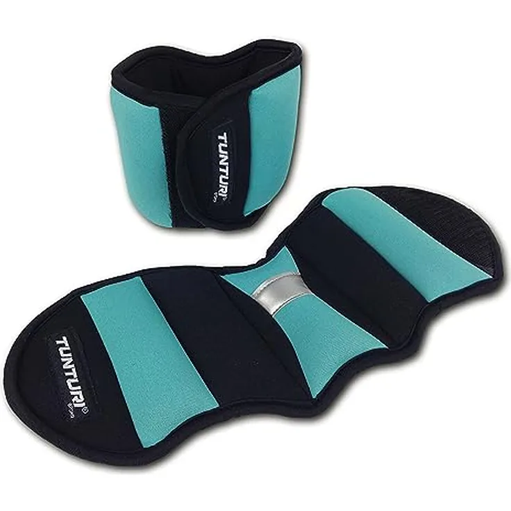 Tunturi Fitness 14TUSFU001 Arm/Beingewicht 0,75 kg, 1 Paar, Weiche Nylondecke, erhältlich in 2 Gewichtsvarianten