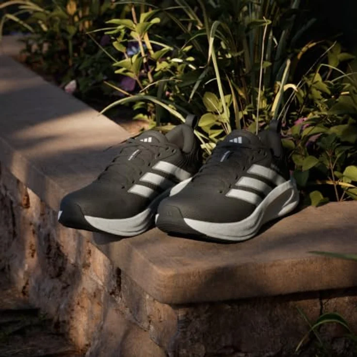Adidas Supernova Ease 2, Laufschuhe für Herren mit Dreamstrike Zwischensohle und atmungsaktivem Mesh-Obermaterial, schwarz – Bild 9