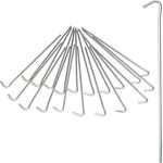 Relaxdays Zeltnagel 20er Set, Heringe Camping, Erdanker 22cm, Stahl, silber