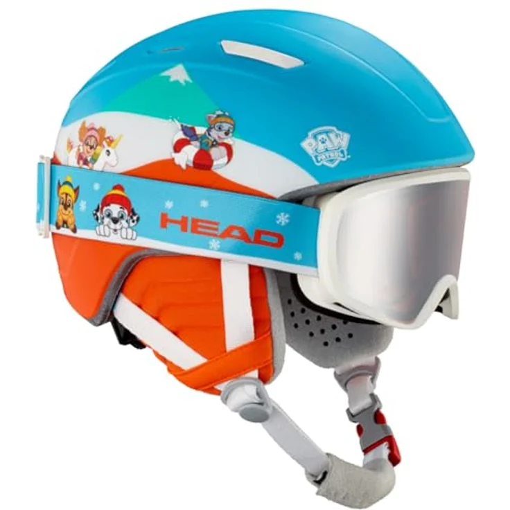 HEAD MOJO PAW Set Ski- und Snowboardhelm mit Brille, Paw Patrol Design, Rot/Blau, anpassbare Helmgröße und Tragekomfort – Bild 4