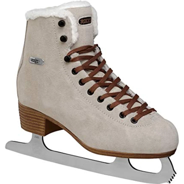 Roces Overdel Eco-til Freizeit Schlittschuh, suedebrown, Damen, anatomisch gepolstert, Wärmeisolierung, klassische Schnürung, Größe 38 EU – Bild 1