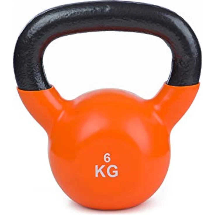 Sport-Thieme Kettlebell Vinyl | Kugelhantel, Gewichtskugel aus Gusseisen mit Soft-Vinyloberfläche | In acht Gewichtsvarianten: 4-24 kg | Markenqualität – Bild 2
