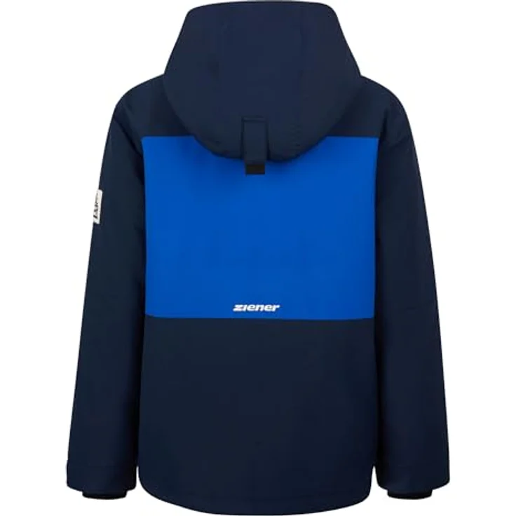 Ziener Alim-z Jacket Boys, Wattierte Skijacke für Jungen, wind- und wasserdicht, Blau, Größe 128 – Bild 2