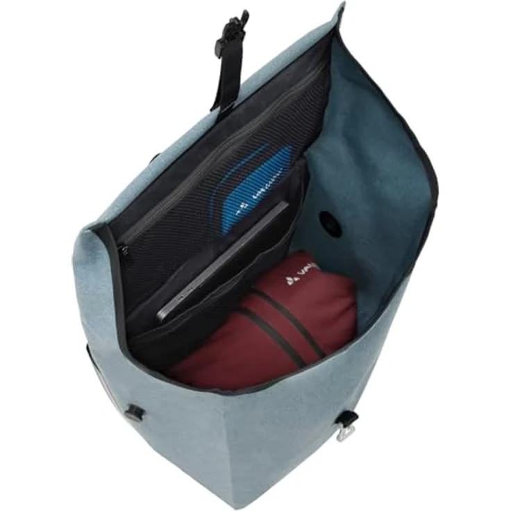 Vaude Velotasche, 26 l Gepäckträgertasche mit abnehmbaren Umhängeriemen, schwarz – Bild 6