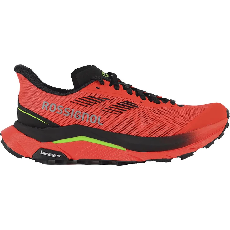 Rossignol Vezor Trailrunning-Schuhe, Rot-Orange, EU 41 1/2, Stabilität und Komfort auf unebenem Gelände, 3-Zonen-Schnürung, robustes EVA-Fußbett, Michelin-Gummi-Laufsohle mit hervorragendem Grip