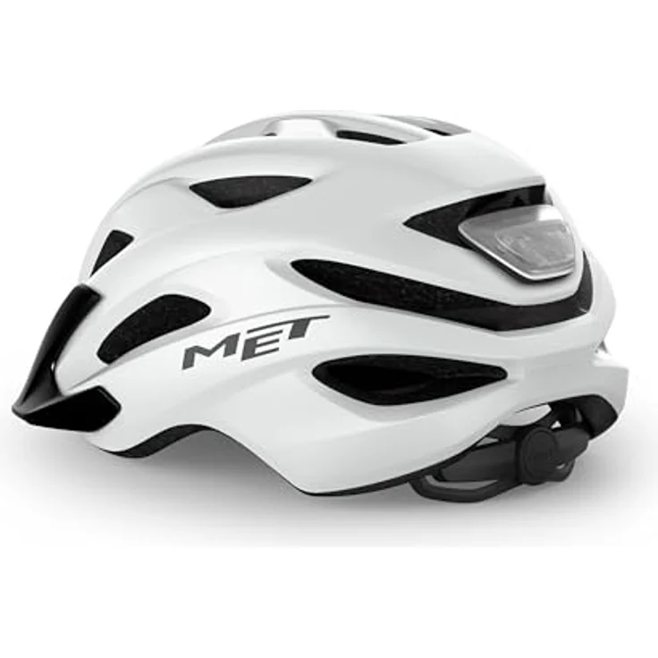 MET Crossover, Velohelm (52 - 59 cm) mit integriertem LED-Rücklicht und unsichtbarem Visierclip für Stadt- und Geländefahrten – Bild 2