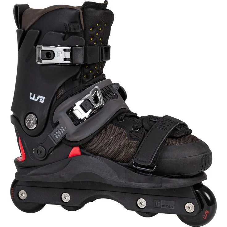 USD Skates Shadow Team 60 Inline-Skates, schwarz, Größe EU 38