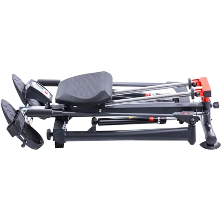 Christopeit Sport® Rudergerät Accord-Black, 12-fach verstellbare Hydraulikzylinder, gepolsterter Komfortsitz – Bild 2