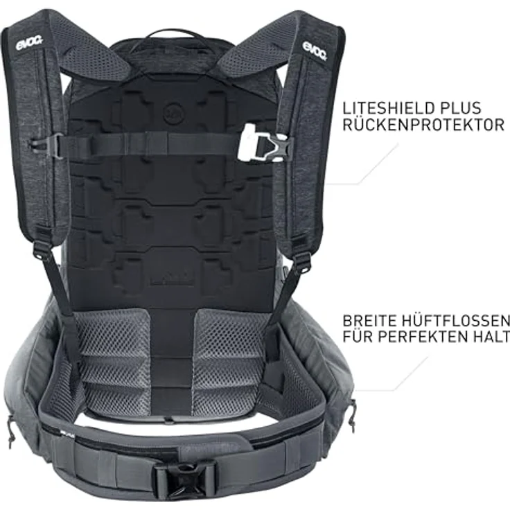 Evoc Trail Pro 26 L - Rucksack - Schwarz/Grau S/M – Bild 3