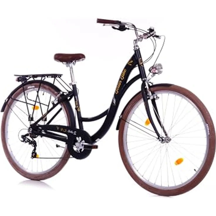 BERLIN BIKE City Bike Bella 2 – 28 Zoll Damen Dutch Bike mit Shimano 7-Gang-Schaltung, elegantes Vintage-Design, leichtes Aluminiumrahmen – Bild 2