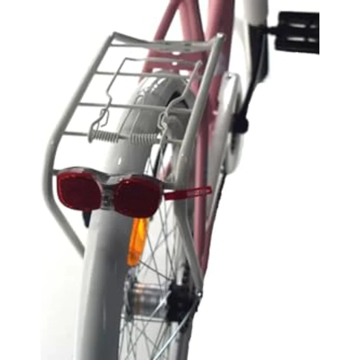 T&Y Trade 24 Zoll Kinder Mädchen City Fahrrad Mädchenfahrrad Bike Rad STVO Beleuchtung Reflex Weiß Weiss 1 Gang Rücktritt, Stabiler Stahlrahmen, V-Brake Felgenbremse, Aluminium-Profilräder, Weiß – Bild 2