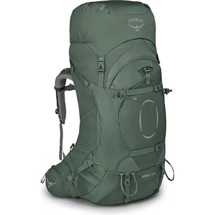 Osprey Ariel 65 Koseret Green WM/L, Wanderrucksack mit variabel anpassbaren Fit-on-the-Fly Gurten – Bild 1