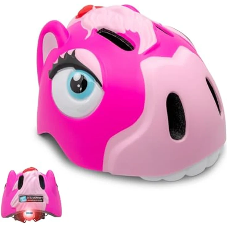 Crazy Safety Fahrradhelm für Kinder | Pink Pony | EN 1078 – Bild 2