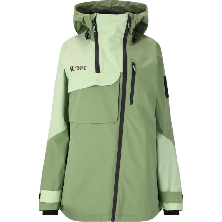 Slope Zuko W Ski Jacket W-PRO 15000, wasserdicht und winddicht, mit Belüftungssystem, grün, XXS