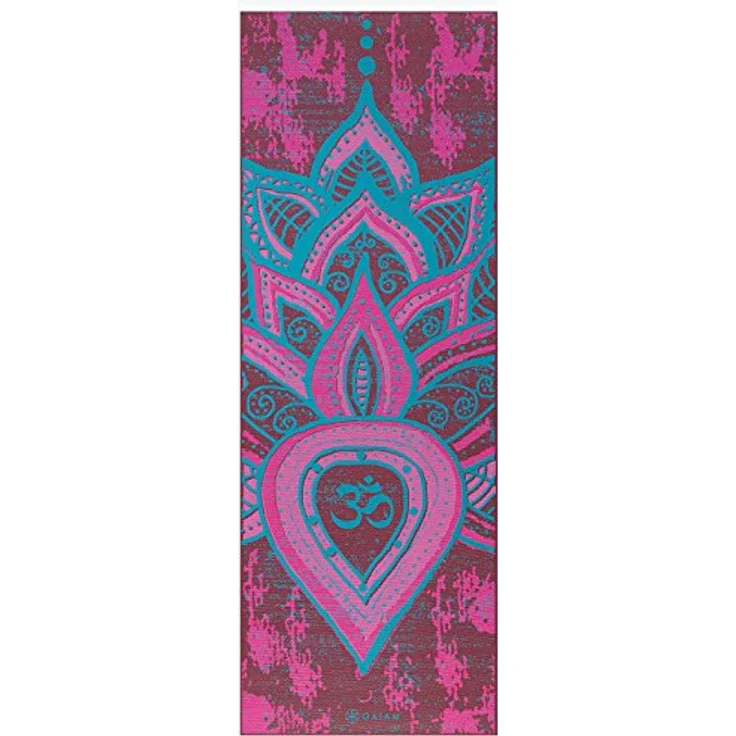 Gaiam Yogamatte, 6 mm, reversibel mit rutschfester Struktur, Design – Bild 2