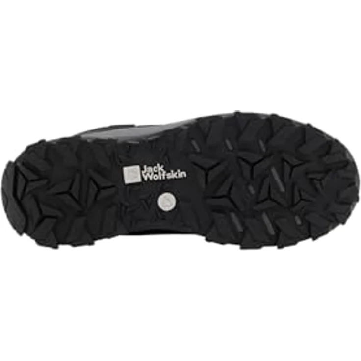 Jack Wolfskin VOJO TOUR TEXAPORE LOW K, Wasserdichter Wanderschuh für Kinder mit rutschfester Gummi-Außensohle und D-Ring-Schnürösen, schwarz – Bild 7