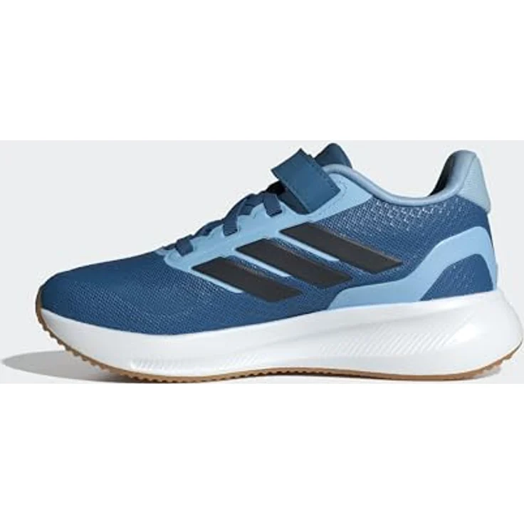 Adidas Runfalcon 5 Kids Schuh, leichter Laufschuh, einfach an- und auszuziehen, schwarz – Bild 4