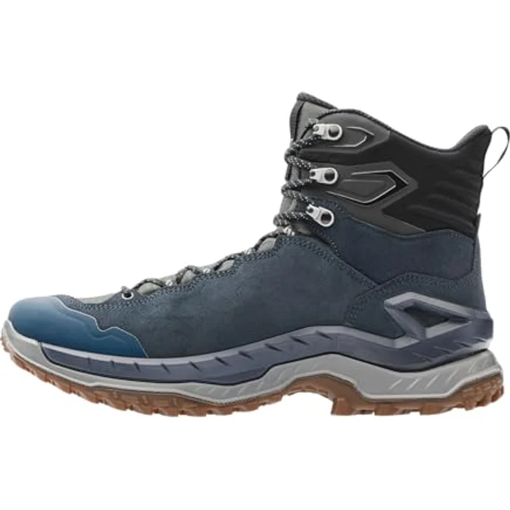 Lowa Innovo GTX Mid, Multifunktionaler Wanderschuh mit dämpfender LOWA® DYNAPU® Zwischensohle, Navy/Grau, Größe 43.5 – Bild 2