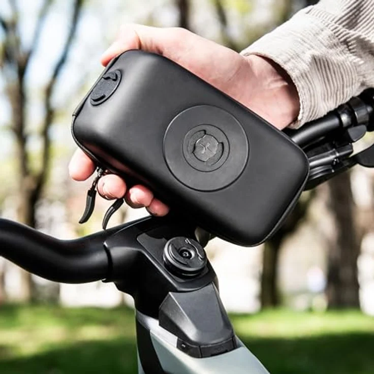 Sp Connect Velotasche, wetterfeste Lenkertasche mit doppelt Reißverschluss, kompatibel mit SP CONNECT Hüllen, schwarz – Bild 5