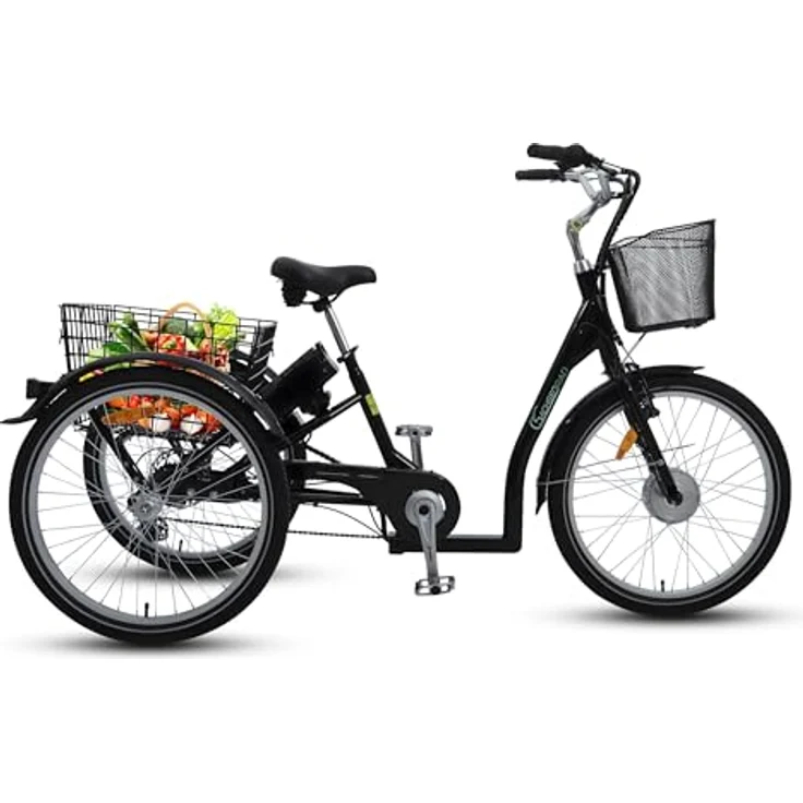 SachsenRad E-Lastenrad T3A Trio Edition 2024 Schwarz mit Alarmanlage, LCD Display und StVZO-Zugelassung – Bild 3