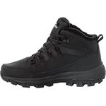 Jack Wolfskin Everquest Texapore Mid M, Herren Wanderschuhe, wasserdicht, für Temperaturen bis -30 °C, Schwarz, Größe 42.5