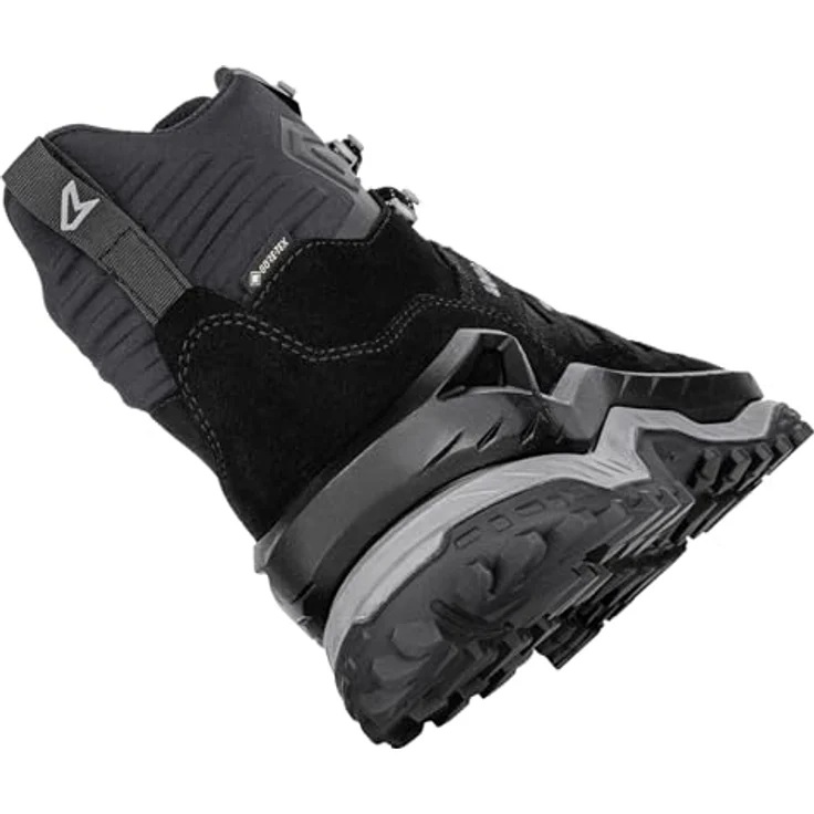 LOWA Innovo GTX Mid, Wanderschuhe Herren grau, GORE-TEX, robustes Veloursleder, doppelte Dämpfung, rutschfeste Gummi-Außensohle – Bild 2