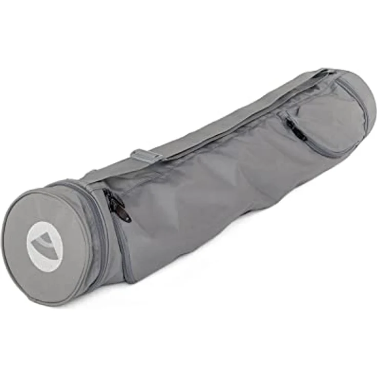 bodhi Yogamatten Tasche Asana Bag XL 70 grau, leichte Polyester/Polyamide Tasche mit Außentasche für 70 cm breite Matten – Bild 2