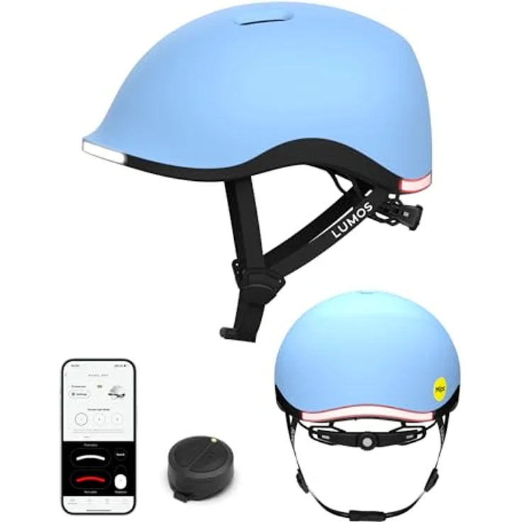 Lumos Nyxel Mips, Fahrradhelm mit MIPS-Sicherheitssystem, Größe S, Farbe Breeze, 56 adressierbare LEDs – Bild 1