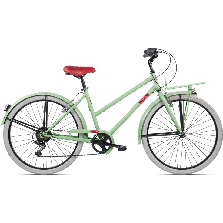 VENICE Letoule Facile – Urban Allround 26 Zoll Cityrad, 6-Gang SHIMANO Kettenschaltung, Mintgrün