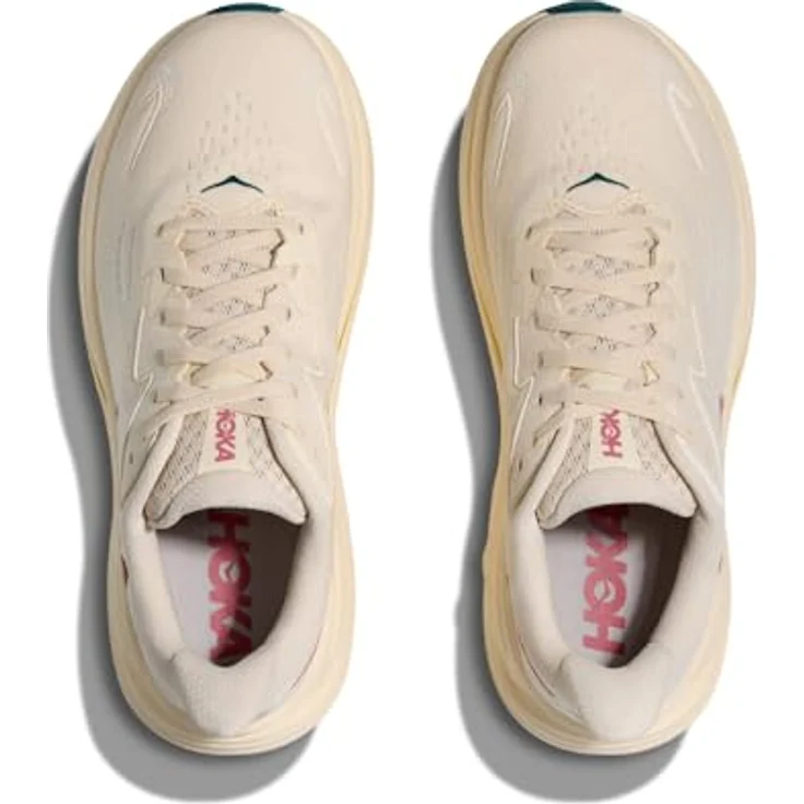 Hoka One One W Clifton 10, Leichter Laufschuh mit Atmungsaktivem Mesh-Obermaterial und Dämpfungstechnologie, Birch / Alabaster, Größe 38 – Bild 3