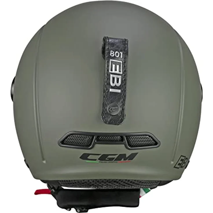 CGM EBI Skihelm CGM Unisex Erwachsene, Mattgrün, Größe M (57-58 cm), mit integrierter Belüftung und reflektierenden Elementen – Bild 2
