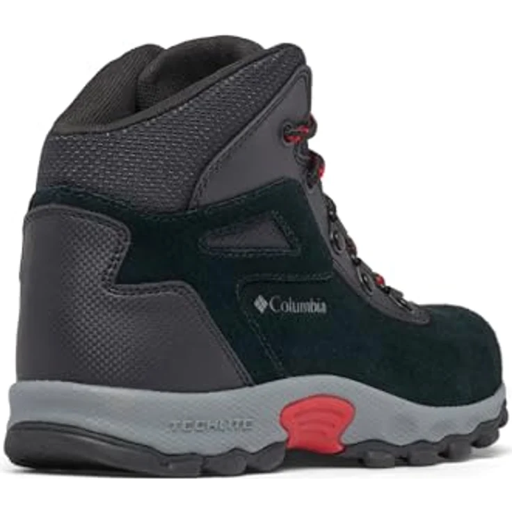 Columbia Youth Newton Ridge Amped, leichte Kinder-Wanderstiefel mit Omni-Shield und TECHLITE Dämpfung, Schwarz und Mountain Red – Bild 9