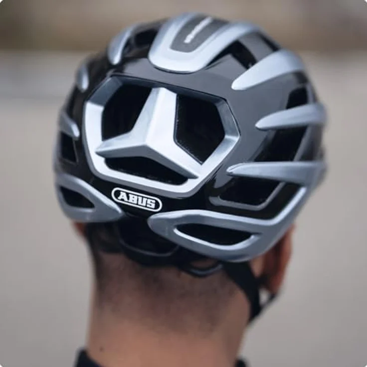 ABUS Rennradhelm AirBreaker 2.0, leichter Helm mit optimierter Belüftung, Aerodynamik und Komfort, ilber, Größe S (51-55 cm) – Bild 5