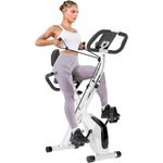 BIGZZIA Heimtrainer Fahrrad Klappbar für Zuhause - 4-in-1 faltbarer Heimtrainer mit LCD-Anzeige und seilzug für arme und beine