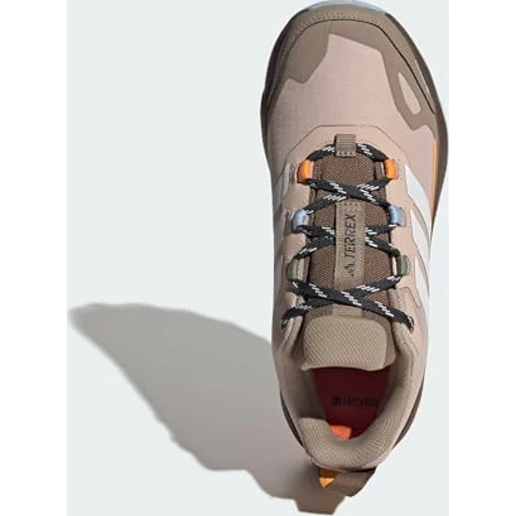 Adidas Terrex Skychaser AX5 GTX, Damen Wanderhalbschuh mit GORE-TEX Membran, taupe/off white/glow blue, Größe 38 – Bild 4