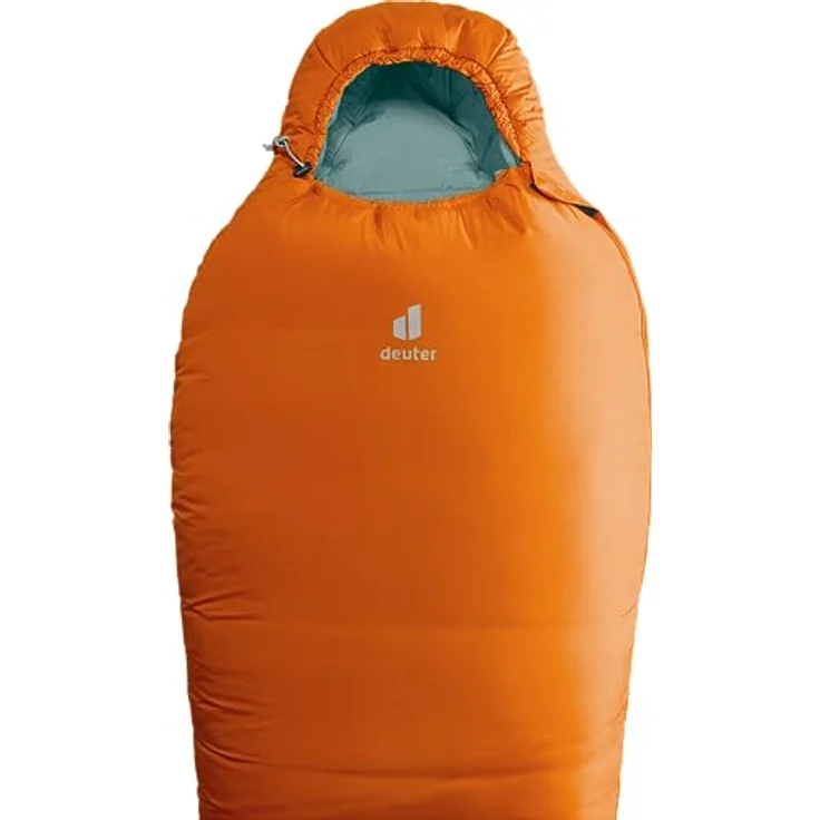 Deuter Orbit -5° SL Damen Kunstfaserschlafsack, 2-Wege-Reißverschluss, Innentasche, Kastanien-Salbei – Bild 2