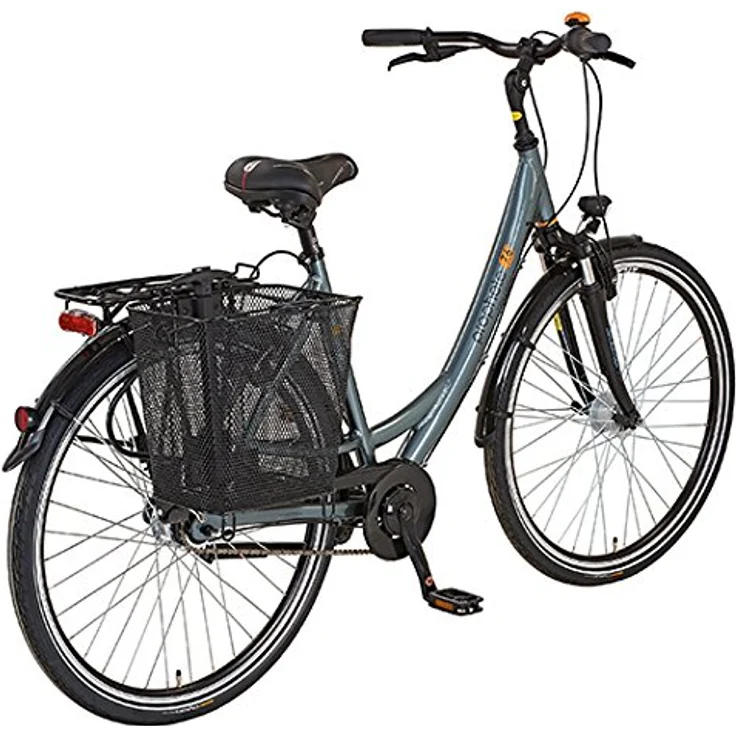 Prophete Fahrradkorb mit Rollen und ausfahrbarem Griff für Gepäckträgermontage, schwarz – Bild 9