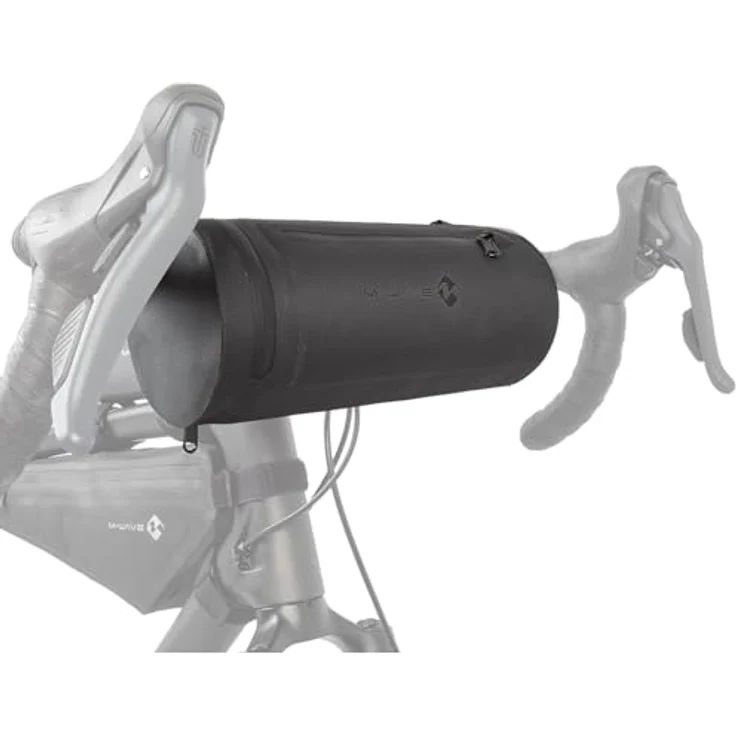 M-Wave Rough Ride II Front S, wasserdichte Fahrrad Lenkertasche mit 3 L Volumen, Schultergurt und beidseitigem Reißverschluss – Bild 1