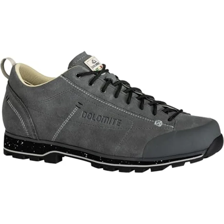 Dolomite DOL Shoe 54 Low Evo, Robuste Sneaker aus Wildleder in Gunmetal Grey/Black mit Vibram Ecostep Sohle und recyceltem Mesh-Gewebe, Größe 47 – Bild 3