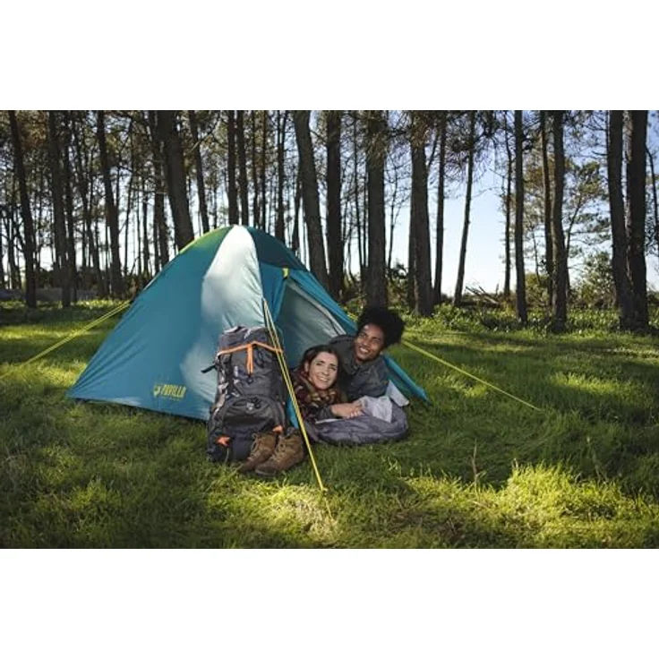 Pavillo Bestway Active Base 2 Zelt, 200 x 120 x 105 cm, für 2 Personen, wasserabweisend, atmungsaktiv, inkl. Belüftungsöffnung und Insektennetz, grün – Bild 5