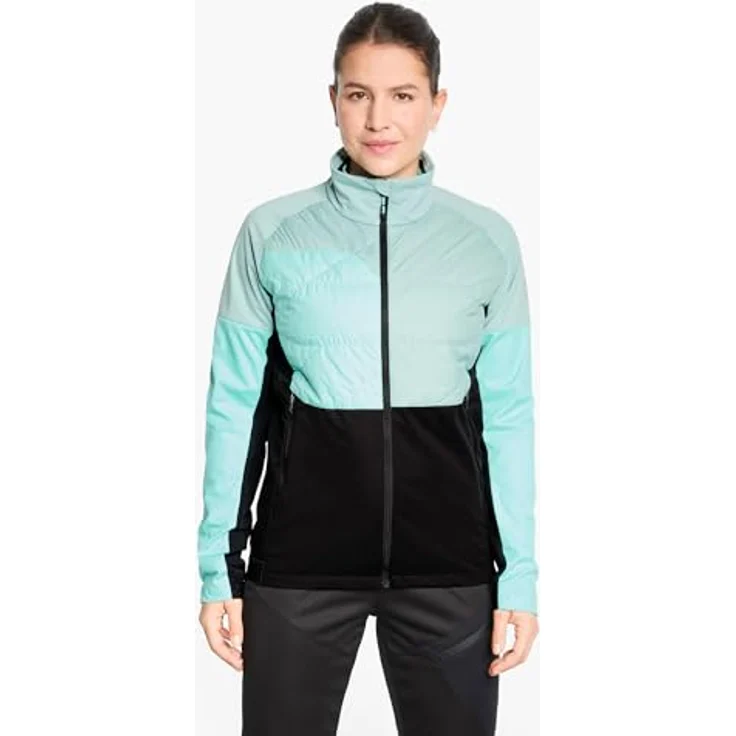 Ziener Damen NORELA-Z Softshell-/Hybrid-Jacke Skitour, winddicht mit PrimaLoft-Isolation, schwarz – Bild 3