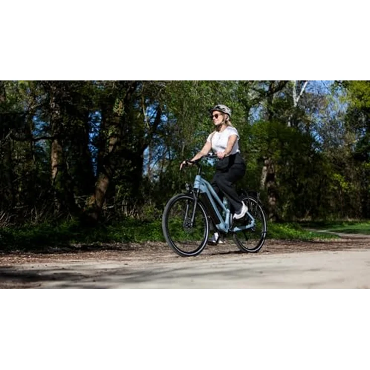 FISCHER E-Bike Trekking MOVE 01 T, Trapezrahmen 50 cm, 474 Wh Akku, Heckmotor, 8-Gang Kettenschaltung, blau glänzend – Bild 11