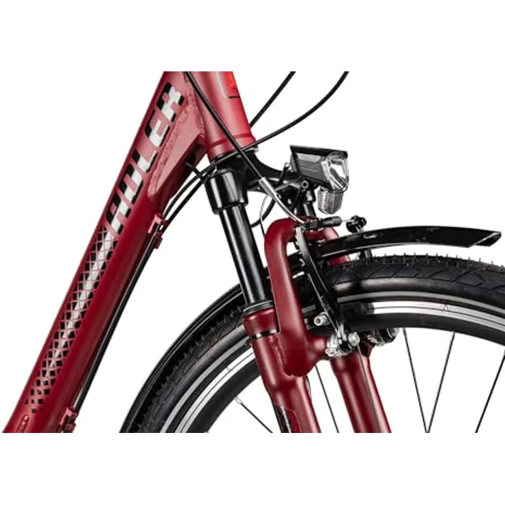 Adler Verona NEXUS Wave Damen-Citybike, 7-Gang Shimano Nabenschaltung, Rücktrittbremse, 28 Zoll, Rot, 55 cm – Bild 8