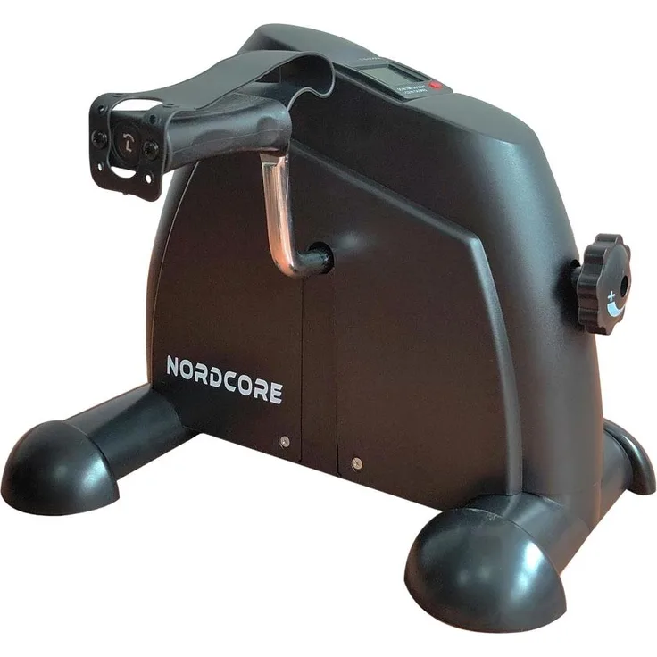 Nordcore Heimtrainer 150, Ergometer mit einstellbarem Widerstand und Leistungsanzeige, schwarz, 41x32x31 cm