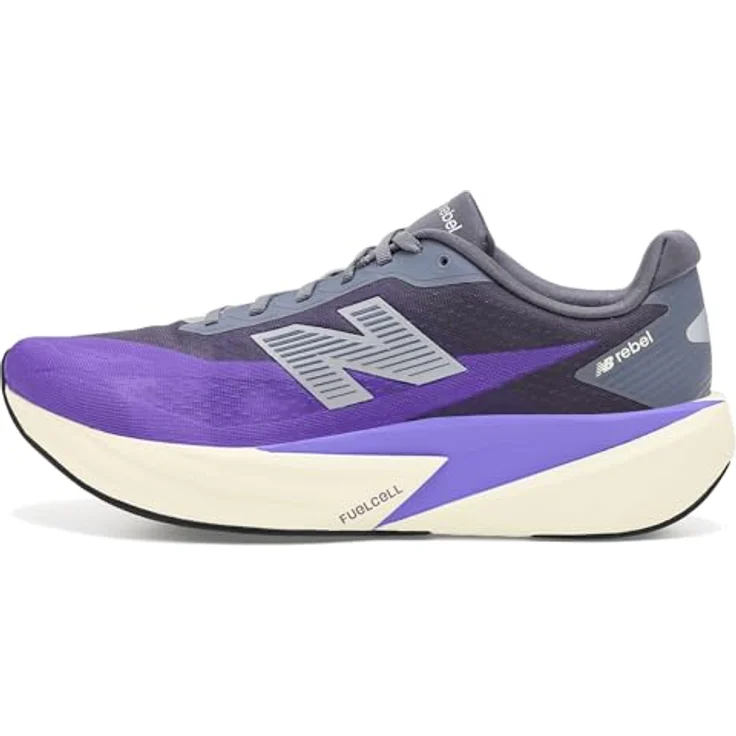 New Balance FuelCell Rebel v5, Laufschuhe für Herren, lila grau, mit Fuel Cell-Schaum und rutschhemmender Laufsohle – Bild 4
