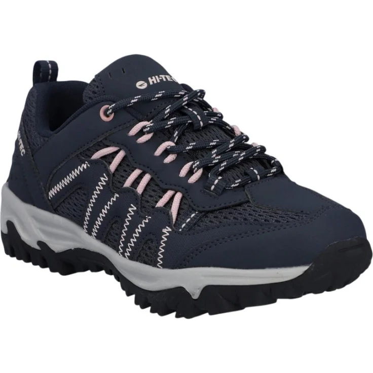 Hi-Tec Hi-Tec Jaguar Damen Wanderschuhe, Größe 40, Seesturm/Sepia Rose, Gummi-Laufsohle, Obermaterial aus Polyester und Polyurethan