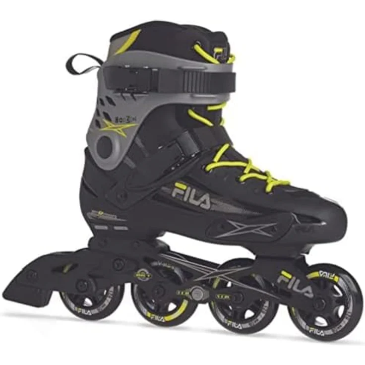 FILA Houdini, Rollschuhe für Anfänger und Fortgeschrittene, Schwarz/Grau/Lime, Größe 44 – Bild 2